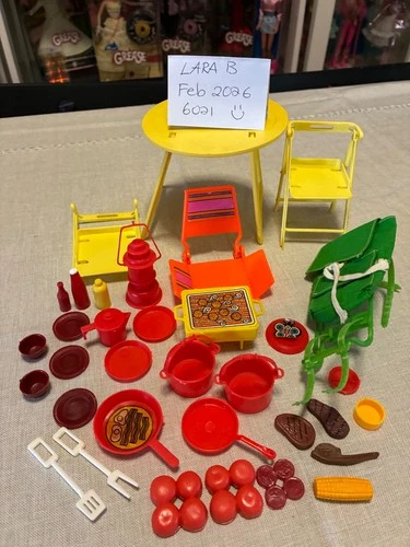 Vintage 1970’s 1980’s BARBIE Camping CAMP Playset BUNDLE Bulk Lot PLAY SET Food