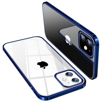 iPhone 12/12 Pro Crystal Clear Blue Case - TORRAS