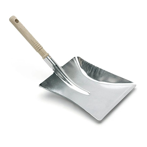Nölle Profi Brush Kehrschaufel Metall Verzinkt Mit Holzgriff, 44X22 Cm | 1 StüCk-image