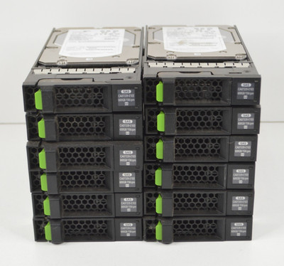 Lot of 12 Fujitsu CA07339-E103 Seagate ST360057SS Cheetah 600GB Hard Drive SAS