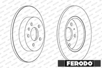 2X Bremsscheibe Ferodo DDF1423C 2 Bremsscheiben Hinterachse Hinten