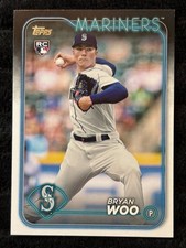 2023 Topps Bryan Woo Rookie Card #12 Seattle Mariners RC Mint Condition