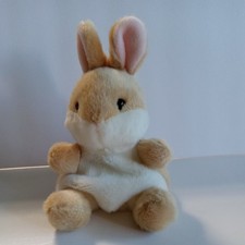 Palm Pals Opal Bunny Spring Plush Aurora Brown color 6"