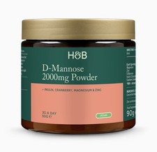 Holland And Barrett D-Mannose 2000mg 90g Harnwegsinfektion Unterstützung Cranberry Zink Vegan