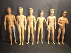Lot of 6 Vintage Ken Dolls, Mattel, Different years, Nude pre-owned