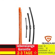 Scheibenwischer Komplett Set Passend für VW Polo 6R 6C Polo 5 2008-2017 ABS