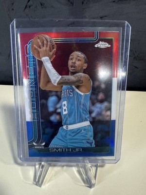 Topps Chrome Red White Blue Nick Smith Jr. Hornets