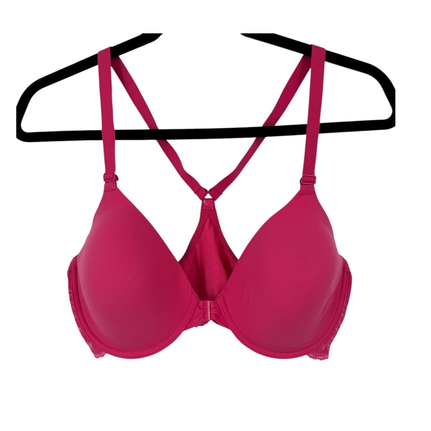 Natori Bra 728309 Lush Front Close Contour underwire dark pink size 38C