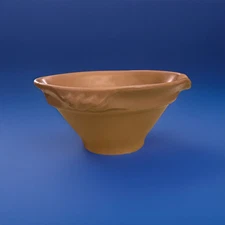 OVER AND BACK YELLOW WARE Bowl POURING LIP   9 Inch Useful