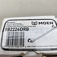 Moen Brantford 24 Inch Towel Bar Oil Rubbed Bronze YB2224ORB Pre Owned Open Box