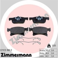 Zimmermann BremsbeläGe Bremsbelegsatz Vorne FüR Opel Corsa E Adam