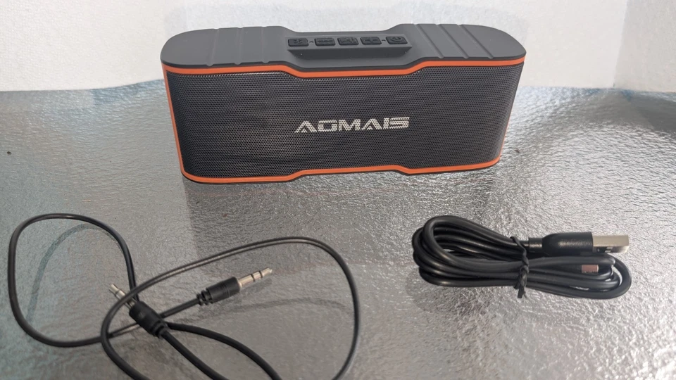 AOMAIS Sport II + портативный беспроводной Bluetooth громкоговоритель водонепроницаемый черный #49 - Изображение 2 из 4