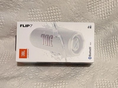 JBL Flip 7 Portable Bluetooth Speaker  White  New Sealed