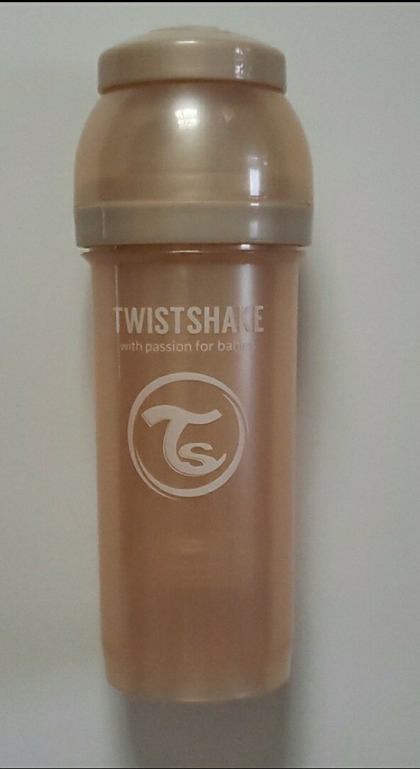 NEW Twistshake Baby Feeding Bottle Anti-Colic BPA Free 8 oz All-In-One 2+M Peach