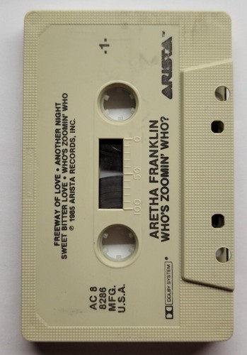 Who's Zoomin' Who? Aretha Franklin (Cassette, 1985, Arista Records) - Picture 3 of 5