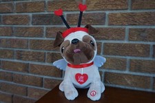 PLUSH Hallmark PUG Puppy Dog Valentines DAY Heart I Like Big PUGS Song SOUND Toy