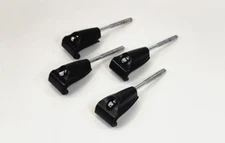 ddrum Bass Drum Hardware Drum Claws with Gaskets and Tension Rods (4pcs) -Black