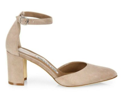 beige pumps block heel