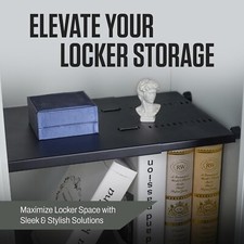 Heavy Duty Metal Shelf for School, Gym, Work Lockers-Provides more Storage Space