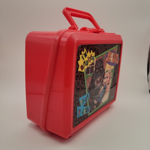 Vintage 1994 Dinosaurs TV Show Lunch Box Red Aladdin Made In USA Father Baby - Picture 4 of 10