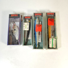NOS LOT OF 4 RAPALA ORIGINAL 11B 11G Glass Shad Rap 9 s GSR05 GSD