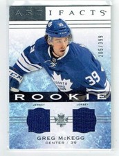 14-15 UD Upper Deck Artifacts  Greg McKegg  /399  Rookie  Dual Jerseys