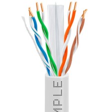 Cmple Cat6 1000ft Bulk Ethernet/LAN Cable - White 1014-N 