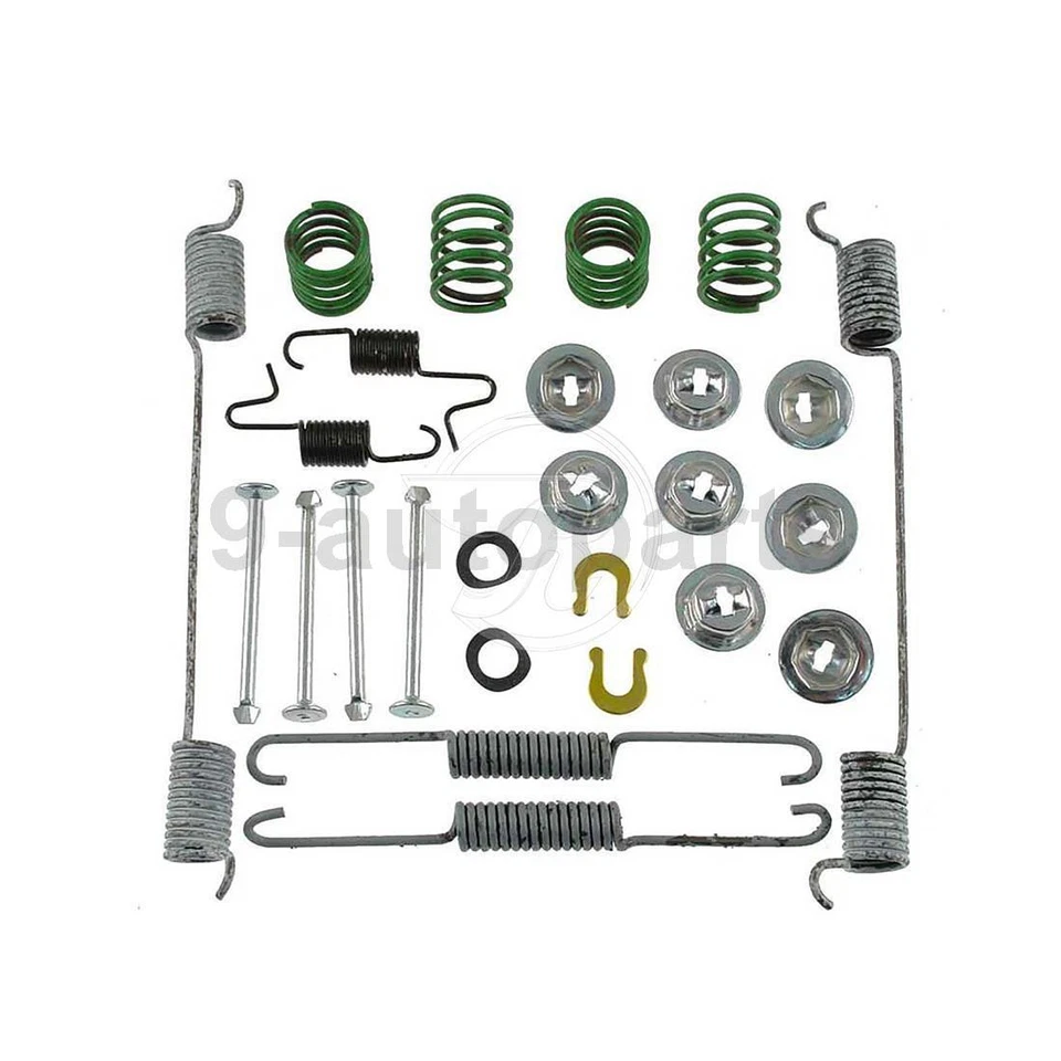 Rear Brake Drums & Shoes & Hardware Kit For 1986-1994 Nissan D21 RWD 2WD - Image 2 of 4