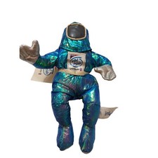 Y2K Intel Inside Pentium II iridescent blue space man advertising stuffed toy 7"