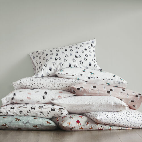 Intelligent Design Cozy Soft Cotton Flannel Printed Sheet Set Twin XL Full Queen - Picture 16 of 56