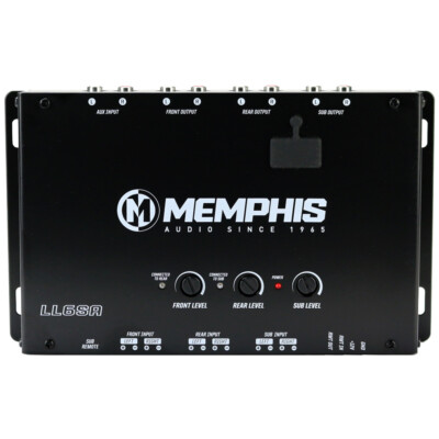 Memphis Audio LL6SA 6-Channel Line Level Adaptor w/ Aux Input Car Audio NEW