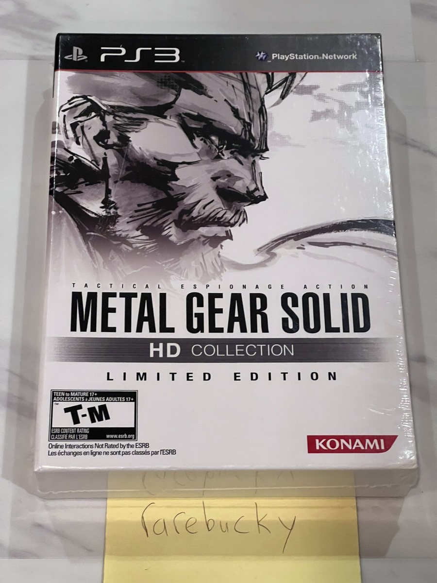 L GEAR SOLID HD EDITION PlayStation… Metal Gear Solid HD Collection Limited Edition (PS3) NEW SEALED NM