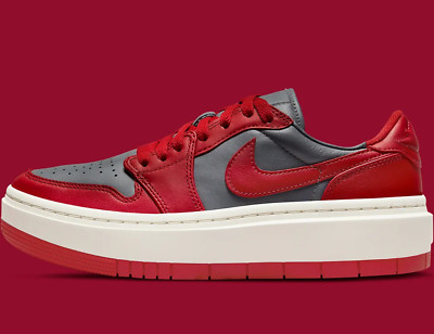 Nike Air Jordan 1 Elevate Low Platform Bred Red Grey DH7004-006 Women Sizes