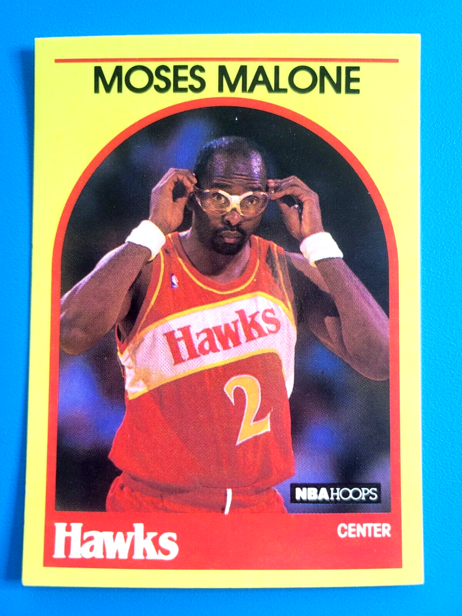 NBA ポスター10枚セット 1990 NBA Hoops 100 Superstars Basketball #4 - Moses Malone