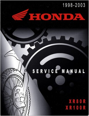 #ad Honda XR80R XR100R 1998 2003 SERVICE REPAIR SHOP MANUAL COMB BOUND $28.30