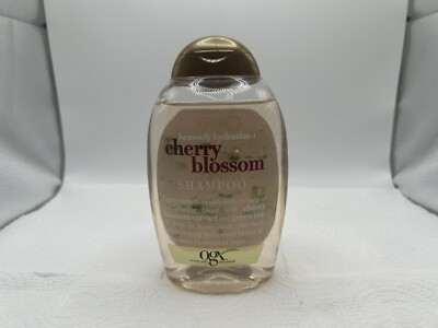 OGX Heavenly Hydration Cherry Blossom Shampoo Green Tea Cruelty-Free Eco 13oz
