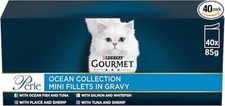Gourmet Perle Ocean Collection In Gravy Wet Cat Food ( 40pk x 85g ) 8.82 per kilo