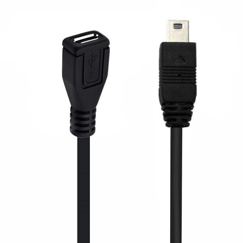 USB 2.0 Mini B 5-Pin to Micro USB Extension Cable | Male to Female | 0.3m - Picture 2 of 4