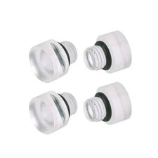 Holley Carb Float Bowl Clear View Sight Plugs - 4 Pack