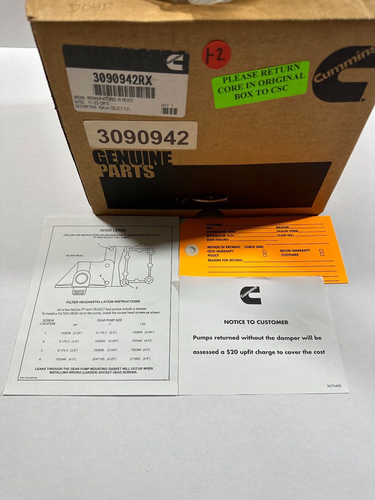 NEW OEM Cummins 3090942RX RECON CELECT FUEL PUMP REMAN 3090942 - Bild 7 von 7
