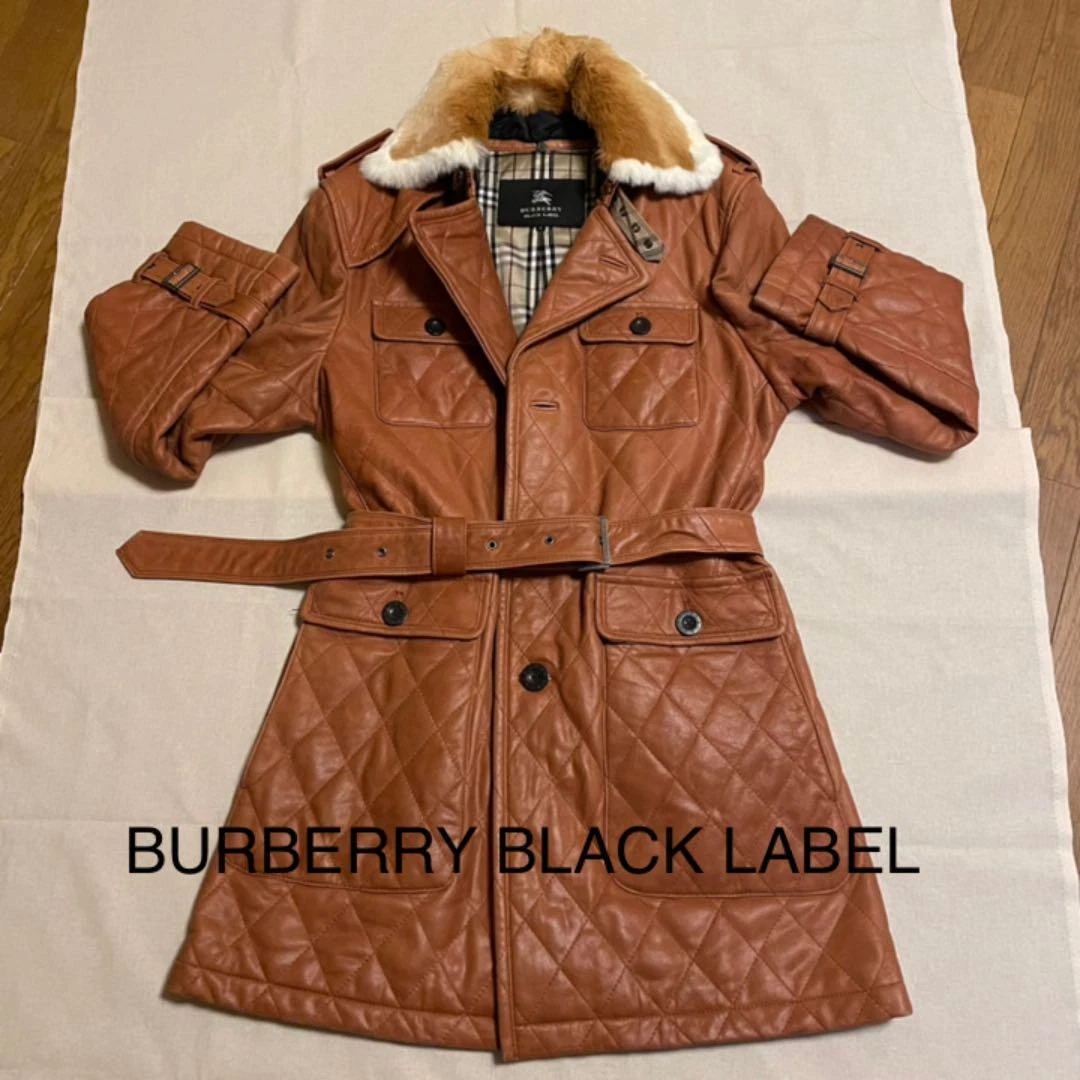 Trench coat BURBERRY BLACK LABEL in pelle di agnello #EB ZGA