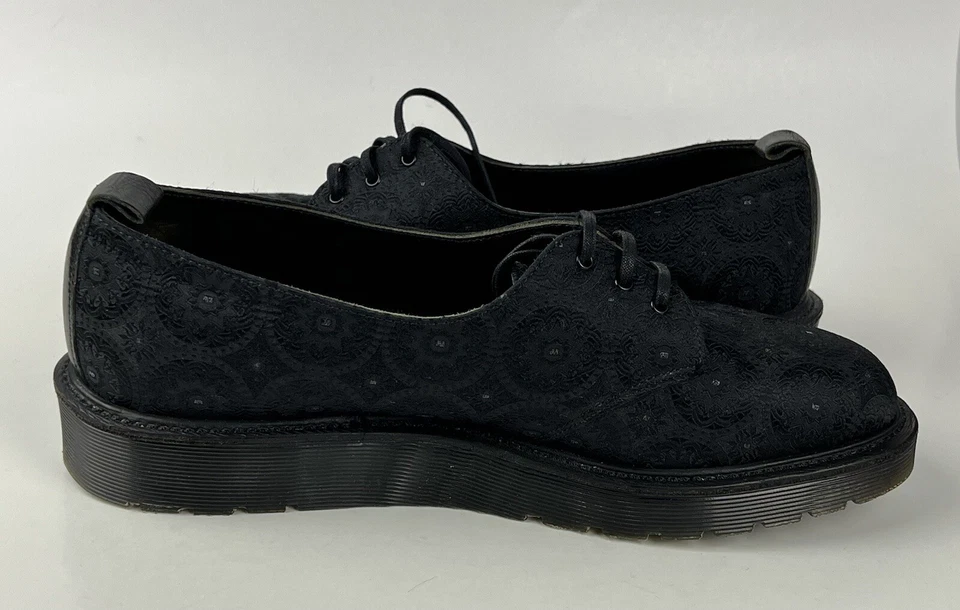Dr. Martens Black Silk Langi Oxford Platforms  Women’s Size 10 Made In England - Image 4 of 4