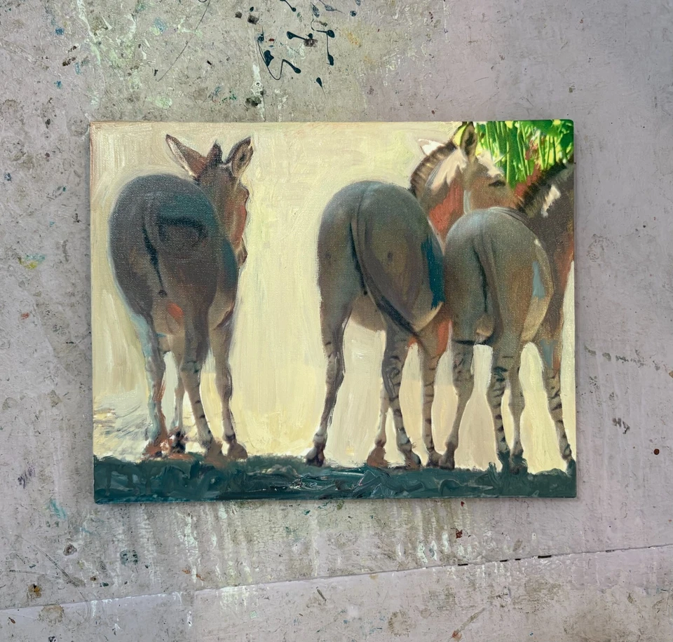 Donkey, Three, Mixed Media on Canvas, by Van Ness - Image 4 of 4