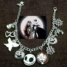 Nightmare Before Christmas Jack charm bracele...