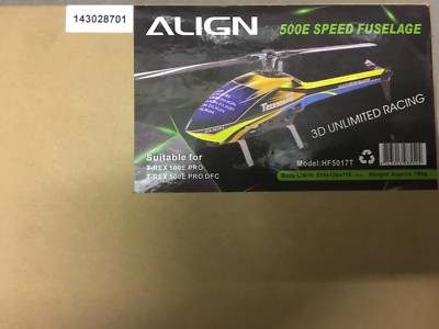Align Trex Speed Rumpf - Auswahl möglich - RC Heli Ersatzteile