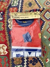 GMC General Motors Chevrolet Red Blue Mesh Viking Racing Jersey 1970s USA made