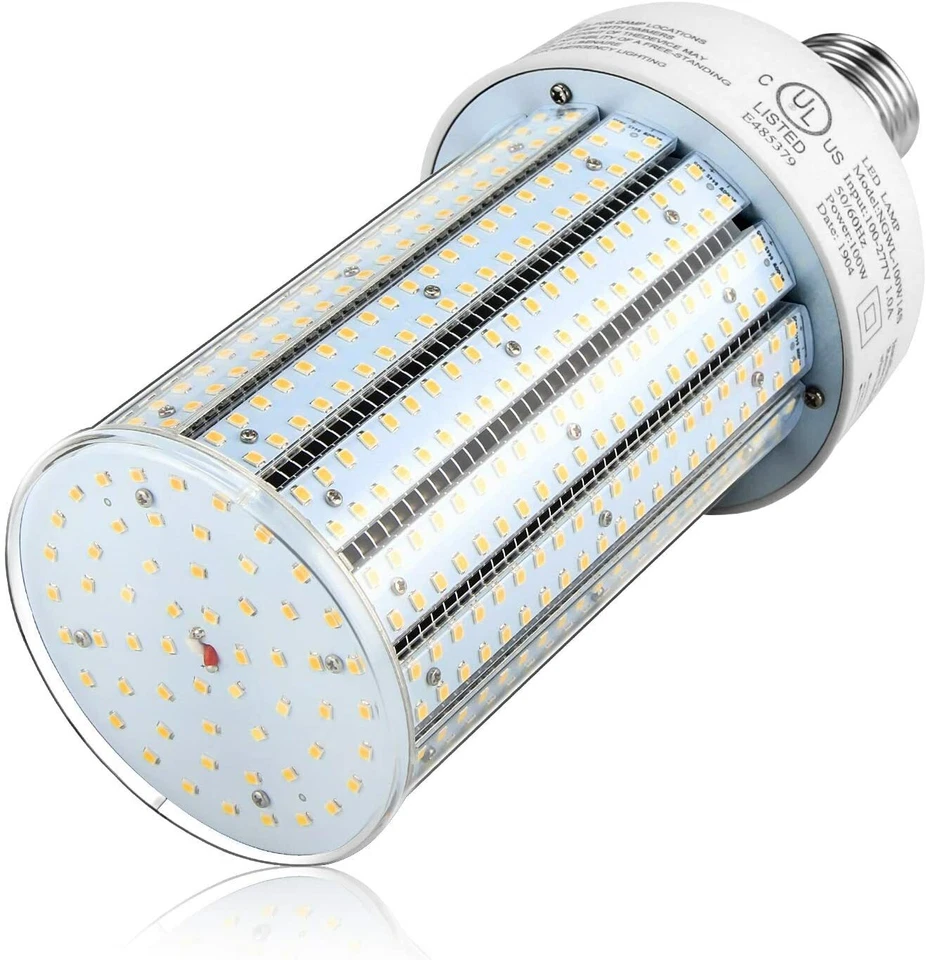 100W LED Corn Cob Light Bulb AC110-277V E39 Mogul Base LED retrofit Bulbs 5000K - Image 3 of 4