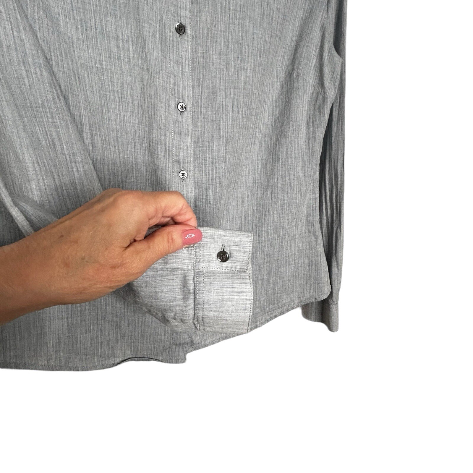 James Perse Light Blue Button Down Collared Shirt… - image 8