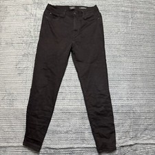 Curve Appeal Jeggings Women Size 8 Black High Rise Minimalist Stretch Pants