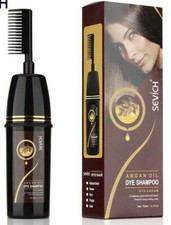Natural Black Permanent Hair Dye Instant Fast Hair Dye Color Shampoo Argan Oil
